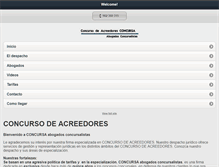 Tablet Screenshot of concurso-de-acreedores-de-liquidacion.com